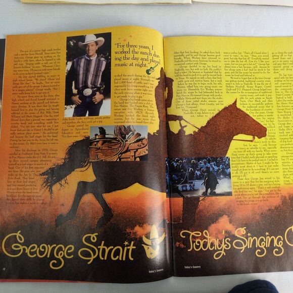 Vtg 90s Set of 5 TODAY'S COUNTRY Magazines 104 WTQR Music Shania Reba Autograph - Picture 6 of 8